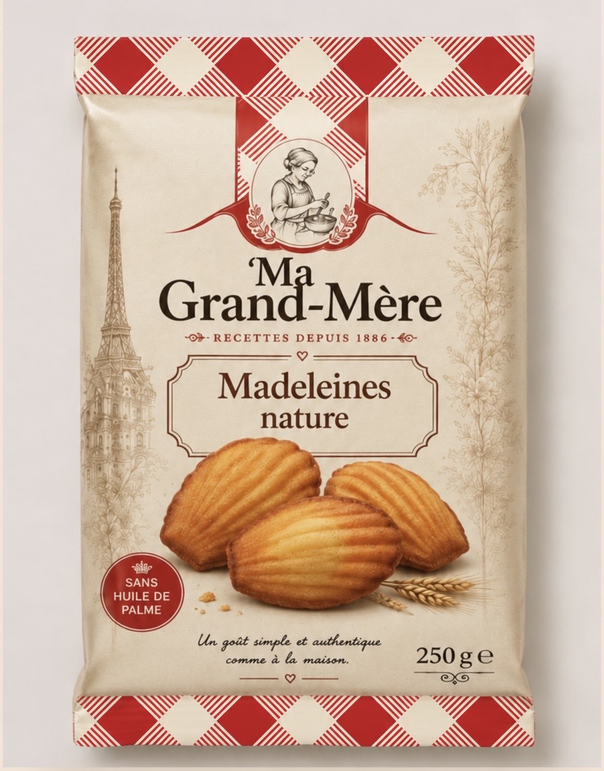 Madeleines nature — Ma Grand-Mère